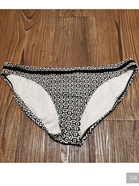 Target Converse All Star Bikini Bottoms Black White Stars Swim Beach Geometric L